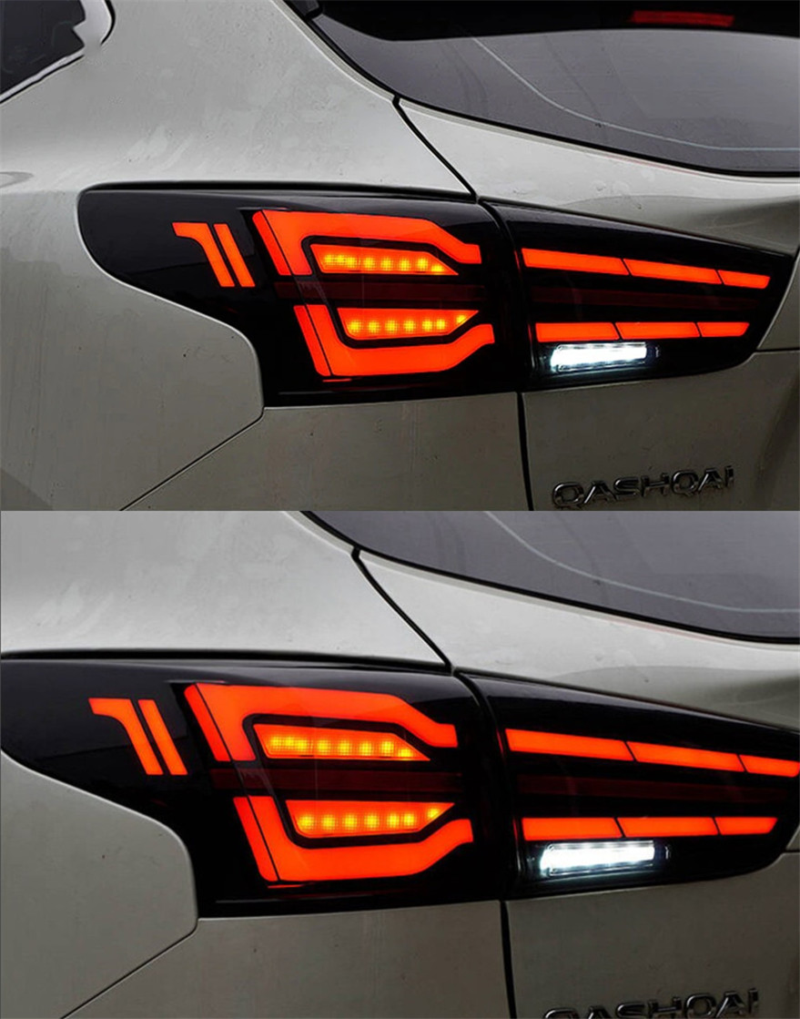 Car Lighting Accessories For Qashqai Taillights 20 16-20 22 Nissan LED Rear Lamp DRL Turn Signal Brake Reversing Taillight