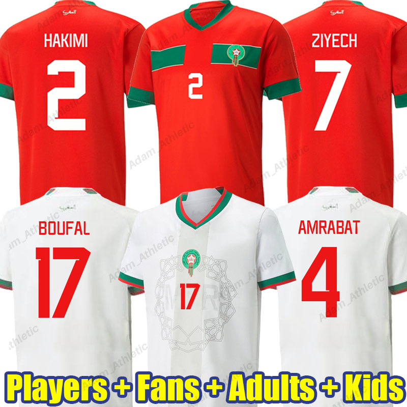 Maillot de HAKIMI ZIYECH soccer jersey 22/23 BOUFAL AMRABAT MAZRAOUI football shirts national team 2023, 2022 away
Maillot de HAKIMI ZIYECH soccer jersey 22/23 BOUFAL AMRABAT MAZRAOUI football shirts national team 2023, 2022 away