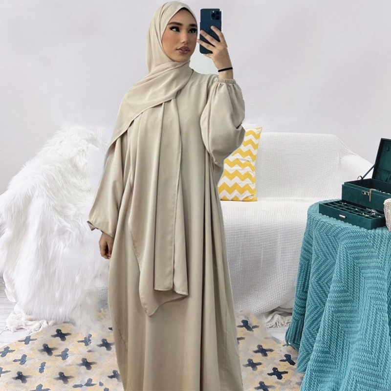 Ethnic Clothing Ramadan Eid Muslim Hijab Dress Robes Musulmane Abaya Elegant Soft Islam Kaftans Abayas For Women Arab Worship Service Clothing 230517