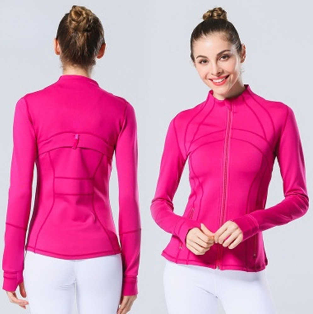 

LU-088 2023 Yoga Jacket Women's Define Workout Sport Coat Fitness Sports Quick Dry Activewear Top Solid Zip Up Sweatshirt Sportwear Hot Sell Breathable design 77ess, L006