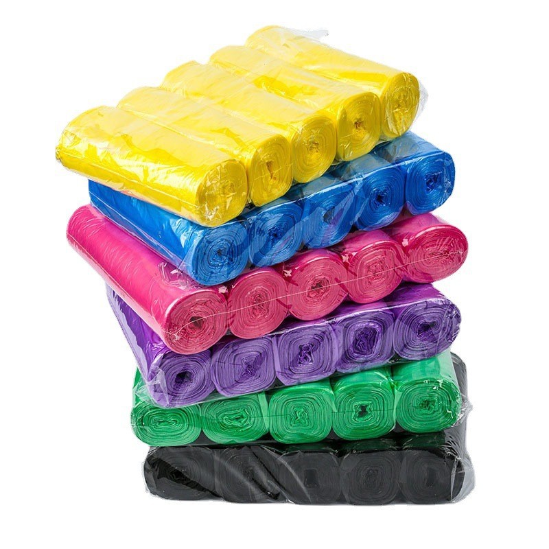 5 rolls of 100 disposable kitchen household point break plastic thickened color flat mouth garbage bags
5 rolls of 100 disposable kitchen household point break plastic thickened color flat mouth garbage bags