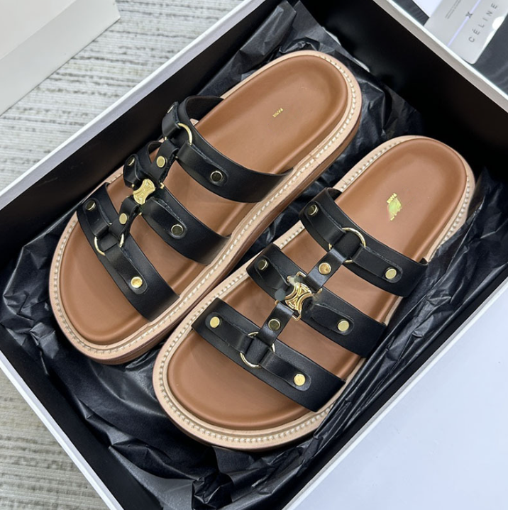 Top Quality Rivet Thick Bottom Increased Open Toe Fashionable Comfortable All-Match Beach Roman Sandals Women's Slippers
Top Quality Rivet Thick Bottom Increased Open Toe Fashionable Comfortable All-Match Beach Roman Sandals Women's Slippers