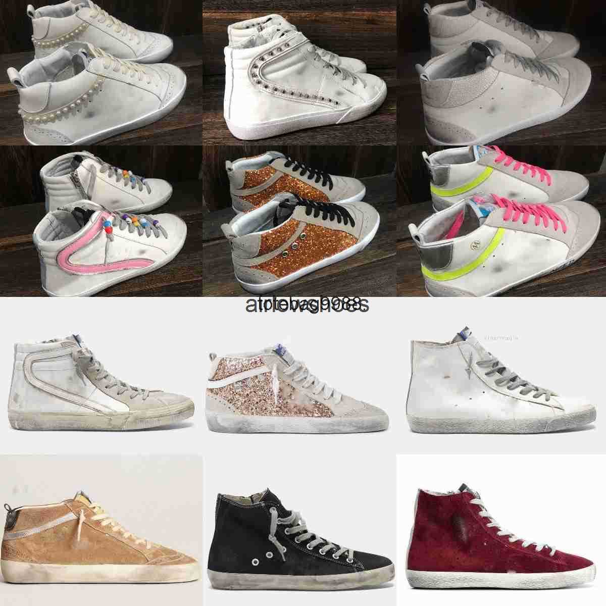 Designer Women Shoes Italy Brand Golden Mid Slide Star Sneakers Black Leopard Print Pink Gold Glitter Classic White Do-Old Dirty High Tops/golden/goose, Star30
Designer Women Shoes Italy Brand Golden Mid Slide Star Sneakers Black Leopard Print Pink Gold Glitter Classic White Do-Old Dirty High Tops/golden/goose, Star30
