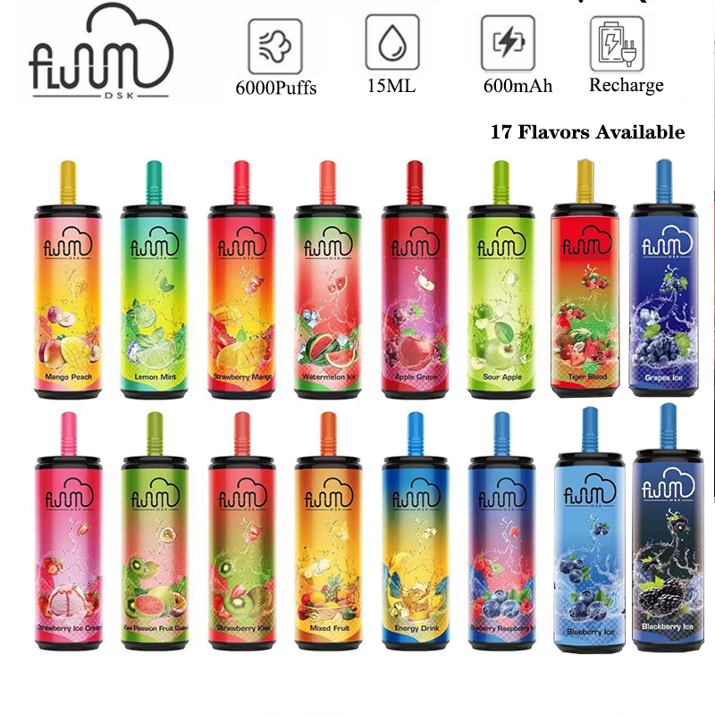 Authentic Fluum Bar Disposable E cigarettes 6000 Puffs Vape Pen 15ml Pre-filled Mesh Coil Pods Cartridge 600mAh Rechargeable Vaporizer Kit
Authentic Fluum Bar Disposable E cigarettes 6000 Puffs Vape Pen 15ml Pre-filled Mesh Coil Pods Cartridge 600mAh Rechargeable Vaporizer Kit