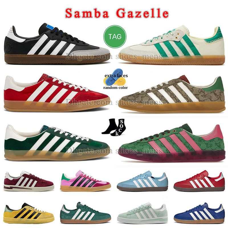 Top quality sambas vegan gazelle shoes men women luxury platform loafers trainers designer pink red velvet black and white green blue navy green samba retro sneakers, A07 g green
Top quality sambas vegan gazelle shoes men women luxury platform loafers trainers designer pink red velvet black and white green blue navy green samba retro sneakers, A07 g green