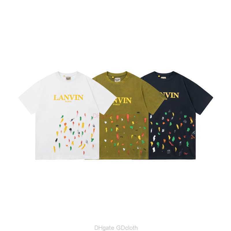 Designer Fashion Clothing Tees Tshirt 2023 Galleryes Deptes Lanvin Speckled Pure Cotton Double Yarn Round Neck Short Sleeve Tshirt Fashion Mens Same Style Tops for s, White
Designer Fashion Clothing Tees Tshirt 2023 Galleryes Deptes Lanvin Speckled Pure Cotton Double Yarn Round Neck Short Sleeve Tshirt Fashion Mens Same Style Tops for s, White