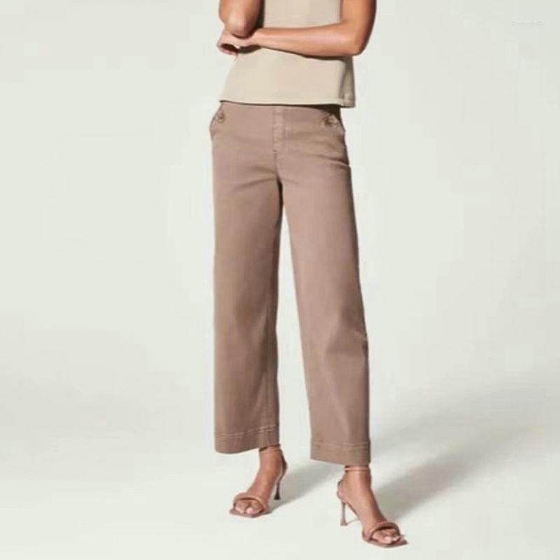 Women's Pants 2023 Stretch Twill Cropped Wide Leg Pant Women's High Waist Casual Tummy Control, White
Women's Pants 2023 Stretch Twill Cropped Wide Leg Pant Women's High Waist Casual Tummy Control, White