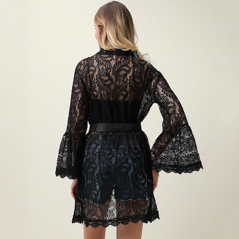 Women's Crochet Cover Up, Ral Lace Swimsuit Coverups For Swimwear, Beach Tunic Dress