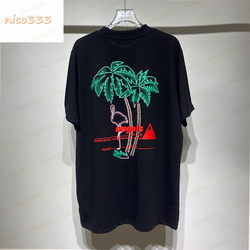 23ss New t shirt coconut bird beach letter mailbox print monogram black beige men womens street short sleeve, #02
23ss New t shirt coconut bird beach letter mailbox print monogram black beige men womens street short sleeve, #02