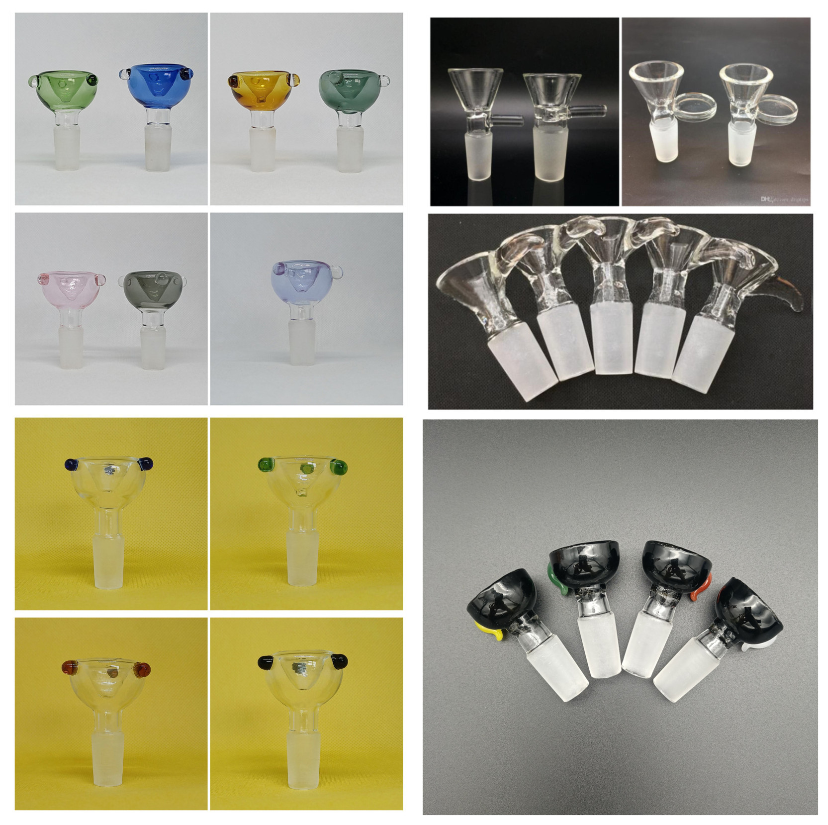 Beautiful colorful Glass Bowl 14mm Male Hookah crystal Handle Pieces Funnel Joint Downstem Smoking Accessories Pipe Bong Oil Dab dabber Rigs
Beautiful colorful Glass Bowl 14mm Male Hookah crystal Handle Pieces Funnel Joint Downstem Smoking Accessories Pipe Bong Oil Dab dabber Rigs