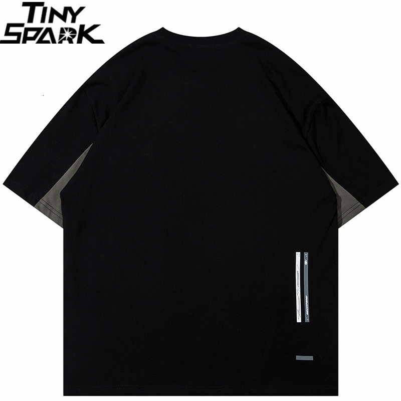 Men s T Shirts Kaus Pria Streetwear 2023 Ukuran Besar Hip Hop Gaya Olahraga Harajuku Patchwork Retro Atasan Kasual Hipster Katun 230517