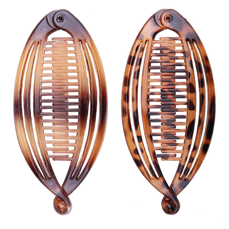 Hair Clips Barrettes Large Spray Painted Hairpin Ponytail Banana Hair Clips Clincher Combs for Women 230517