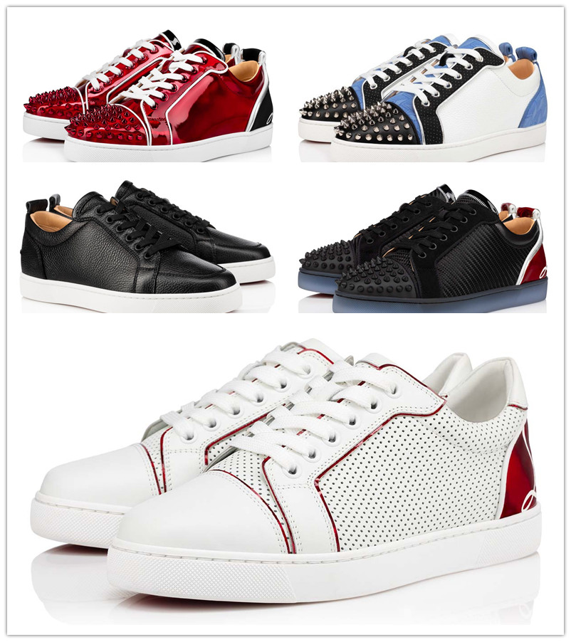 Junior Spikes Calfskin Sneakers Shoes Outdoor Trainers Men 'S Luxury 22S White Leather Brands Comfort Casual Walking Eu35-47.Box Nappa Portofino, 14
