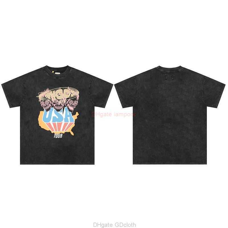 Designer Fashion Clothing Tees Tshirt Galleryes Depts American High Street Washed Old T-shirt Skull 3d Letter Loose Men's Women's Short Sleeves Luxury Casual Tops
Designer Fashion Clothing Tees Tshirt Galleryes Depts American High Street Washed Old T-shirt Skull 3d Letter Loose Men's Women's Short Sleeves Luxury Casual Tops