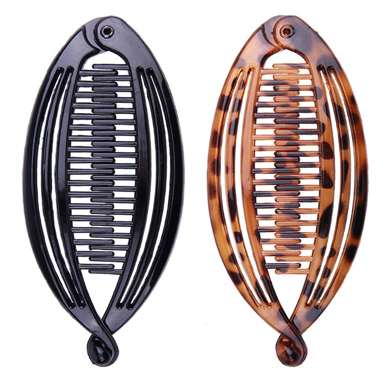 Hair Clips Barrettes Large Spray Painted Hairpin Ponytail Banana Hair Clips Clincher Combs for Women 230517