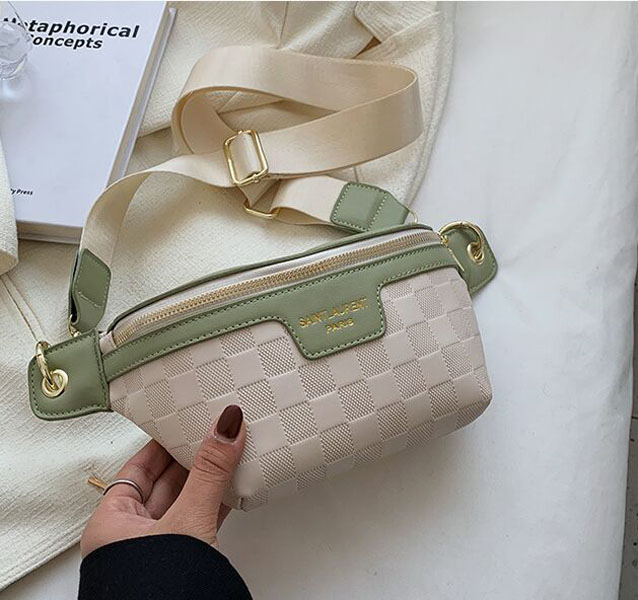 Luxury Designer Womens Fanny Pack Quality Leather Waist Bag Fashion Shoulder Crossbody Chest Bags Brand Handbag Female Belt Bag black white, Green
Luxury Designer Womens Fanny Pack Quality Leather Waist Bag Fashion Shoulder Crossbody Chest Bags Brand Handbag Female Belt Bag black white, Green