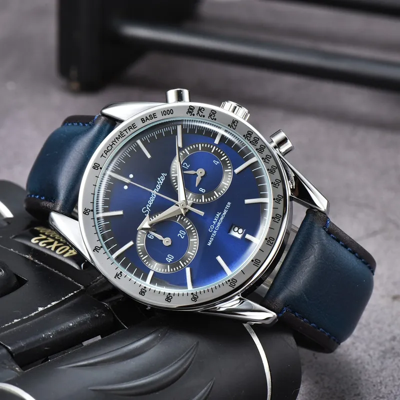 Omeg Wrist Watches for Men 2023 New Mens Watches Five needles All Dial Work Quartz Watch High Quality Top Luxury Brand Chronograph Clock leather Belt Fashion Mens
Omeg Wrist Watches for Men 2023 New Mens Watches Five needles All Dial Work Quartz Watch High Quality Top Luxury Brand Chronograph Clock leather Belt Fashion Mens