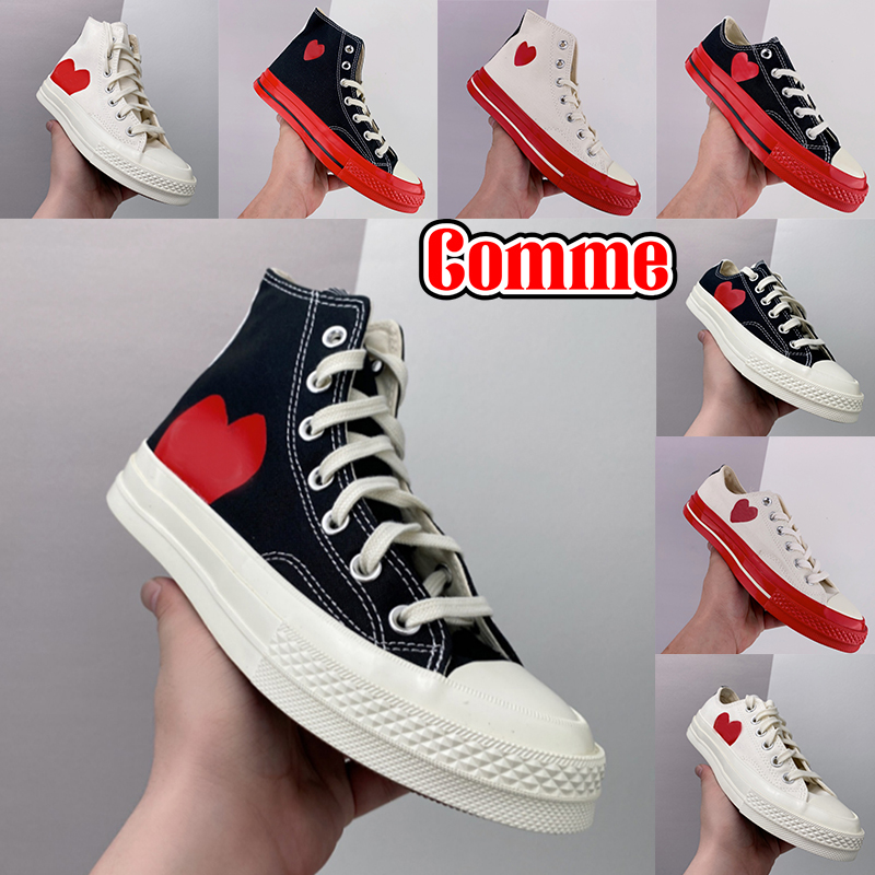 Comme Platform Canvas casual shoes Mens Designer Sneakers Run Star Chucks All Star 70 x hi Ox Black mem women fashion Athletic tennis sneaker trainers outdoor shoe