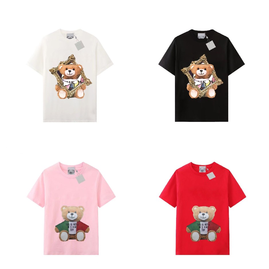 Women t shirt designer shirts Teddy bear Letter Print T Shirts Fashion luxury Summer High Quality Top Short Sleeve Men clothes, Black 02
Women t shirt designer shirts Teddy bear Letter Print T Shirts Fashion luxury Summer High Quality Top Short Sleeve Men clothes, Black 02