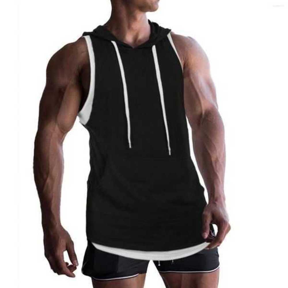 Men's Sports Summer Fitness Tank Tops Fashion Exercise Sleeveless Hooded Breathable Solid Colors Muscle Hoodie Vest107s, Black
Men's Sports Summer Fitness Tank Tops Fashion Exercise Sleeveless Hooded Breathable Solid Colors Muscle Hoodie Vest107s, Black