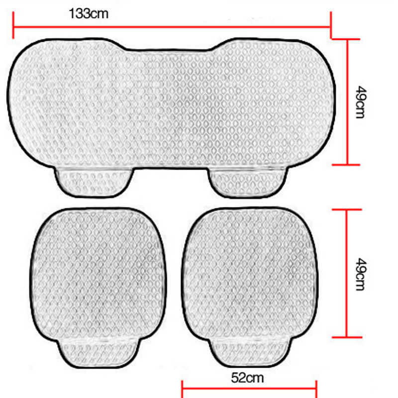 New Soft Car Seat Cover Front Rear Mat Pad Anti-slip Flocking Cloth Cushion Winter Keep Warm Auto Seat Protector Universal SUV VAN