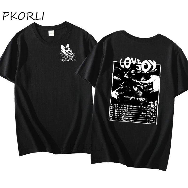 Women s T Shirt T Shirt Grafis Utara Lovejoy Tour Wanita Harajuku Leher Bulat T shirt Streetwear Pakaian 230517