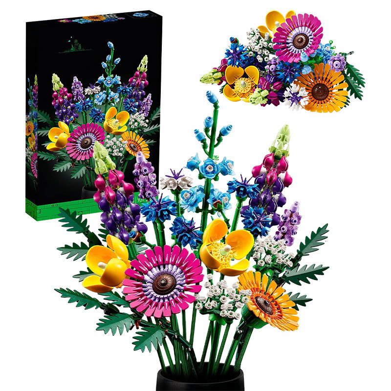 Soldier 10313 Fomantic Flower Bouquet Rose Orchid Building Block Bricks Toy DIY Potted Illustration Holiday For Girlfriend Gifts 230516, Without box
Soldier 10313 Fomantic Flower Bouquet Rose Orchid Building Block Bricks Toy DIY Potted Illustration Holiday For Girlfriend Gifts 230516, Without box