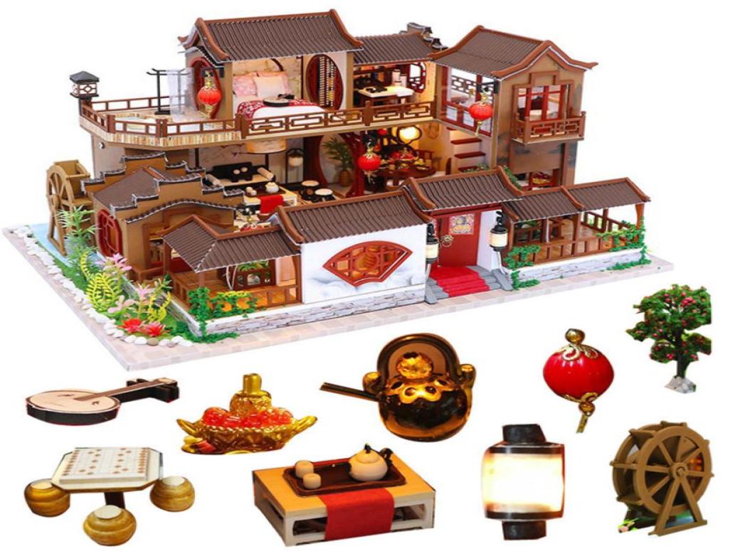 Villa Doll House Wooden Doll Houses Miniature Dollhouse Furniture Kit with LED Toys for children Christmas Gift LJ2011266709347, Yellow
Villa Doll House Wooden Doll Houses Miniature Dollhouse Furniture Kit with LED Toys for children Christmas Gift LJ2011266709347, Yellow