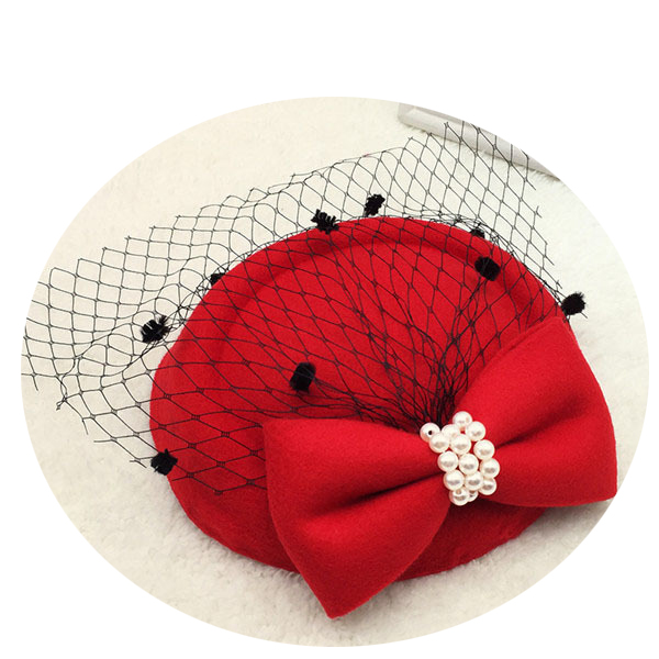 Hats Princess Gauze Cloth Female Hat Hair Accessories New Church Wedding Party Hats