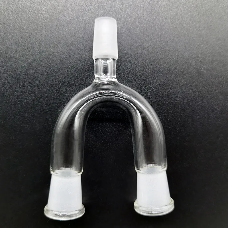 

Hookahs Bong Glass Adapter Double Bowl 14mm 18mm Female Male High Quality Water Bubbler Two Size Wishbone Splitter Frosted Adapter For Options Bongs Pipes