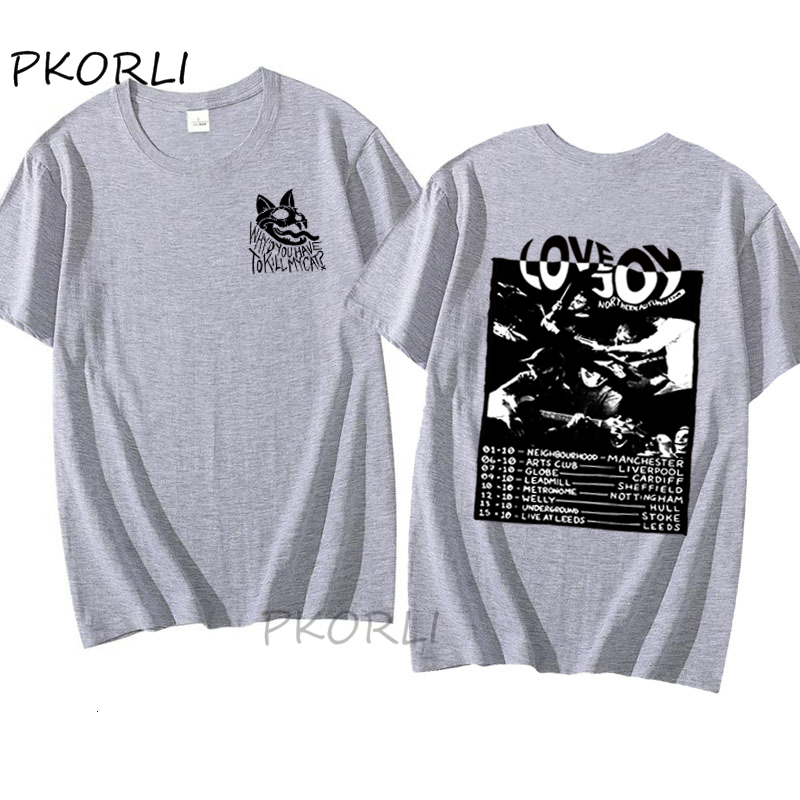 Women s T Shirt T Shirt Grafis Utara Lovejoy Tour Wanita Harajuku Leher Bulat T shirt Streetwear Pakaian 230517