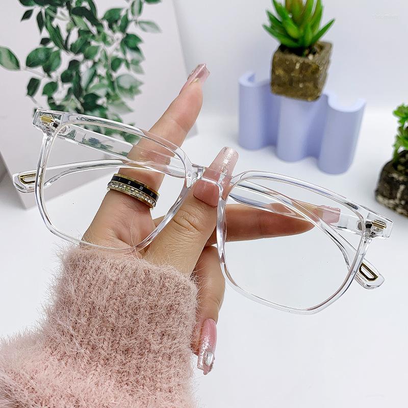 Sunglasses HD Reading Glasses Anti Blue Light Large Frame Myopia WOMEN Fashion Prescription