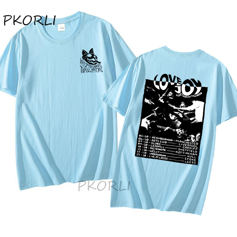 Women s T Shirt T Shirt Grafis Utara Lovejoy Tour Wanita Harajuku Leher Bulat T shirt Streetwear Pakaian 230517