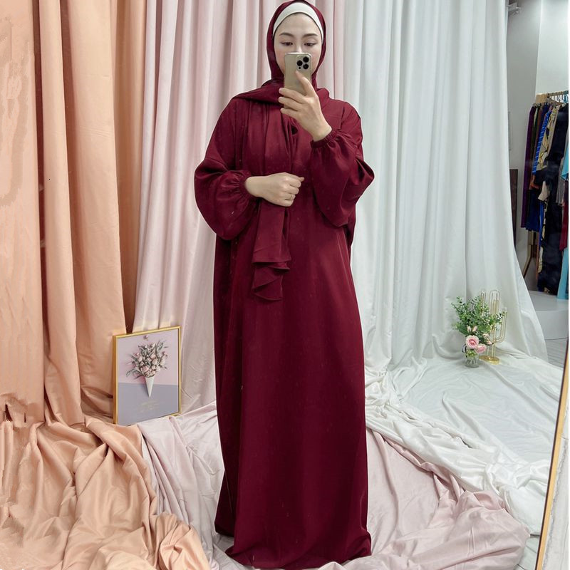 Ethnic Clothing Ramadan Eid Muslim Hijab Dress Robes Musulmane Abaya Elegant Soft Islam Kaftans Abayas For Women Arab Worship Service Clothing 230517