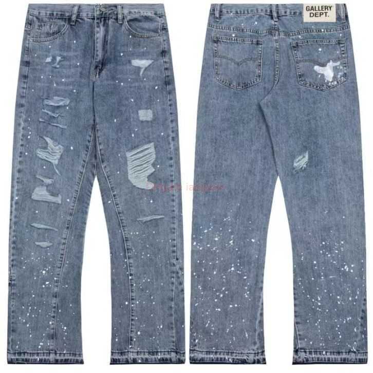 Fashion Designer Clothing Galleries Denim Pants High Edition Galleryes Depts High Street Net Red Same Style Men's Women's Water Washing Trousers Fashion Jeans Ripped, Blue
Fashion Designer Clothing Galleries Denim Pants High Edition Galleryes Depts High Street Net Red Same Style Men's Women's Water Washing Trousers Fashion Jeans Ripped, Blue