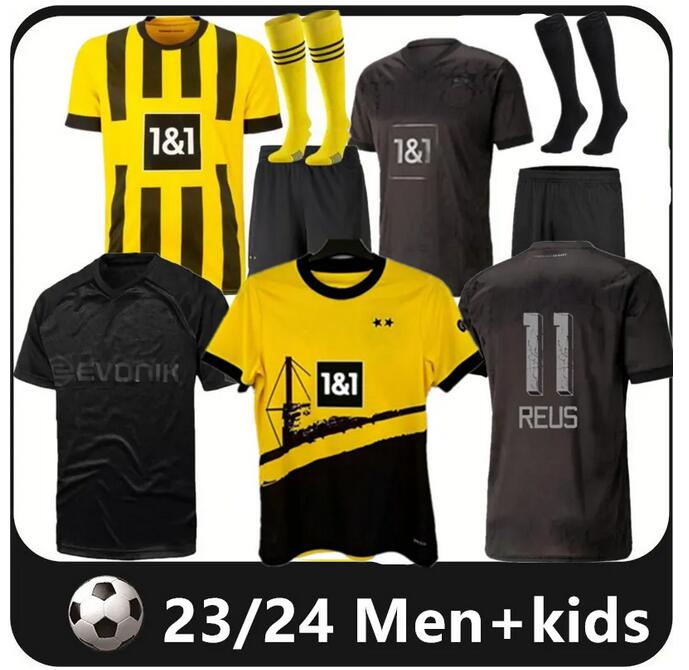 23 24 110Th soccer jerseys Borussia HAALAND KAMARA 2023 2024 black football shirt REUS BELLINGHAM HUMMELS REYNA BRANDT Dortmuns men kids kit maillot de foot S-4XL
23 24 110Th soccer jerseys Borussia HAALAND KAMARA 2023 2024 black football shirt REUS BELLINGHAM HUMMELS REYNA BRANDT Dortmuns men kids kit maillot de foot S-4XL