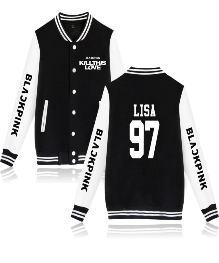Korean Fashion KPOP BLACK PINK BLACKPINK KILL THIS LOVE Album Rose Lisa Jisoo Jennie Baseball Jacket Women Hoodies Sweatshirts9684106, Gold
Korean Fashion KPOP BLACK PINK BLACKPINK KILL THIS LOVE Album Rose Lisa Jisoo Jennie Baseball Jacket Women Hoodies Sweatshirts9684106, Gold