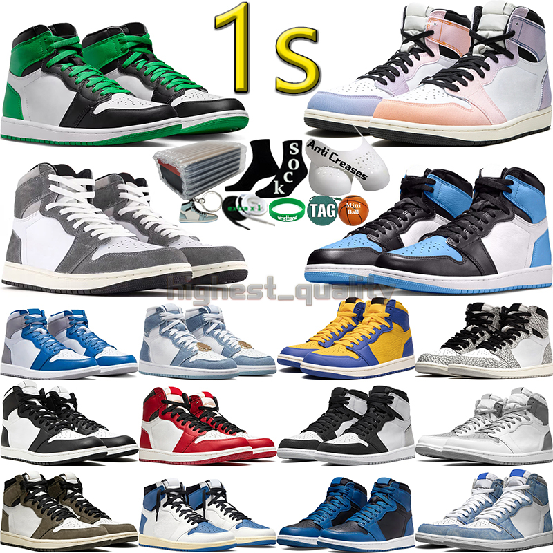 High 1 1s Men Basketball Shoes for Women Skyline Mocha Lucky Green Gorge University Blue Ture UNC Toe Bred Black White Chicago Mens Womens Trainers Sports Sneakers