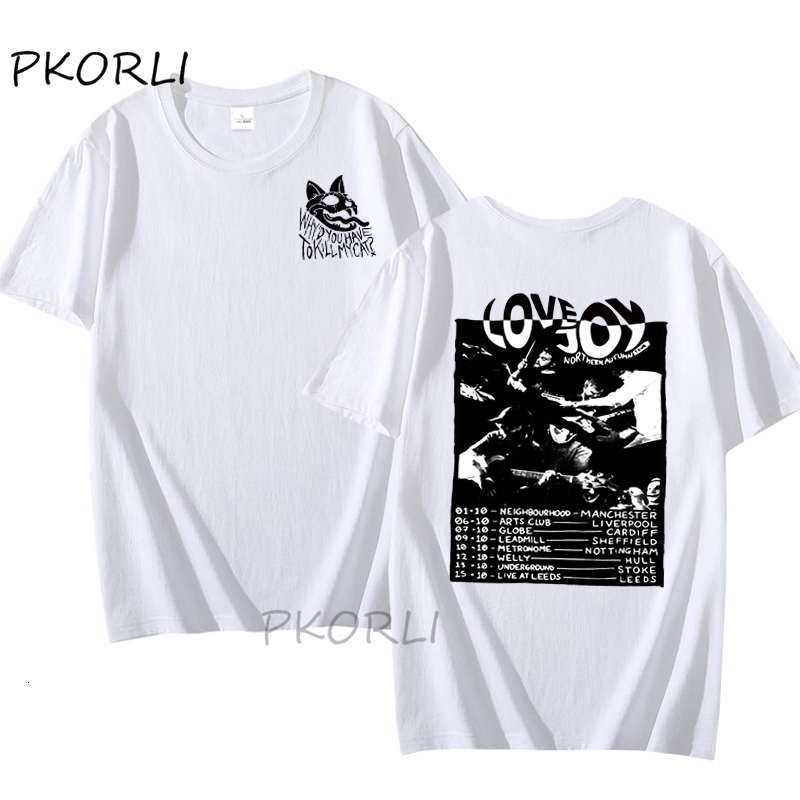 Women s T Shirt T Shirt Grafis Utara Lovejoy Tour Wanita Harajuku Leher Bulat T shirt Streetwear Pakaian 230517