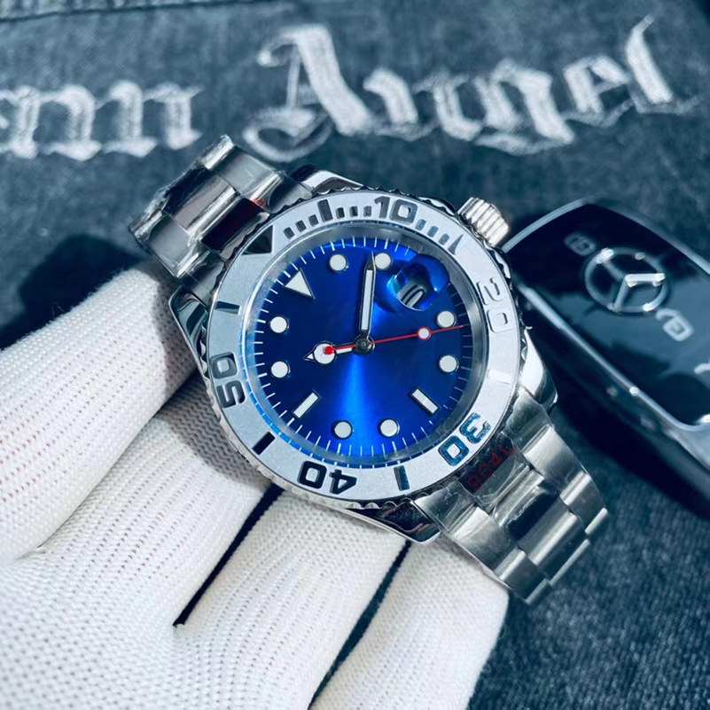 Glide Lock Luxury Ceramic Bezel Sapphire Men watch 2813 Mechanical Automatic Movement SS Fashion Watch men's designer Watches Wristwatches AAAA