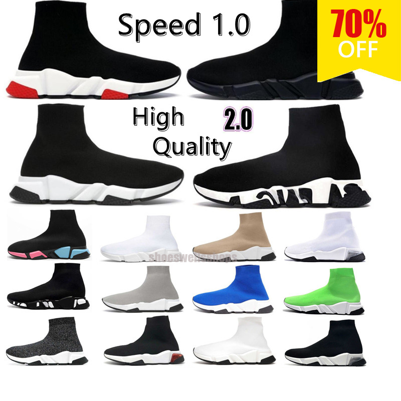 

Sock shoes designer men casual shoes womens speed trainer socks boot speeds shoe runners runner sneakers Knit Women 1.0 2.0 Walking triple Black White Red Lace Sports, Color #13 *36-45