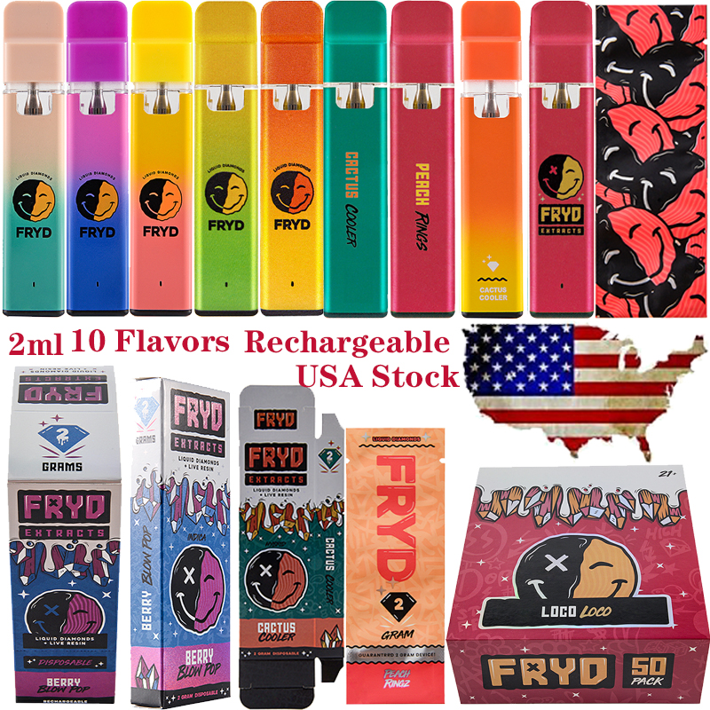 USA Stock FRYD Liquid Diamonds E Cigarettes Rechargeable Disposable Vape Pen 2ml Starter Kit Vapes Cartridges Empty Oil Carts Device Pods Vaporizer USB C 10 Flavors
USA Stock FRYD Liquid Diamonds E Cigarettes Rechargeable Disposable Vape Pen 2ml Starter Kit Vapes Cartridges Empty Oil Carts Device Pods Vaporizer USB C 10 Flavors