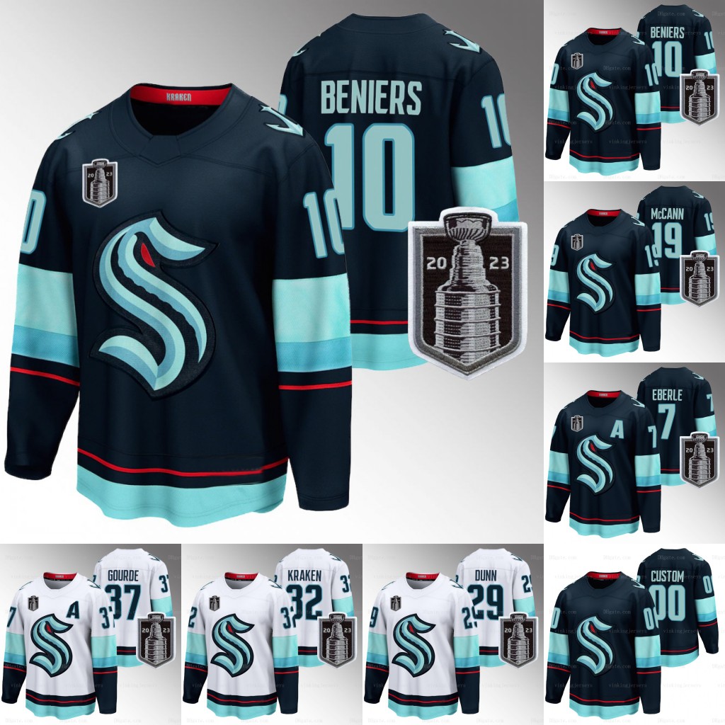 Seattle 2023 Kraken Hockey Jersey Jaden Schwartz Adam Andre Burakovsky Larsson Ryan Donato Jared McCann Oliver Bjorkstrand Morgan Geekie Adam Larsson Will Borgen, Black
Seattle 2023 Kraken Hockey Jersey Jaden Schwartz Adam Andre Burakovsky Larsson Ryan Donato Jared McCann Oliver Bjorkstrand Morgan Geekie Adam Larsson Will Borgen, Black