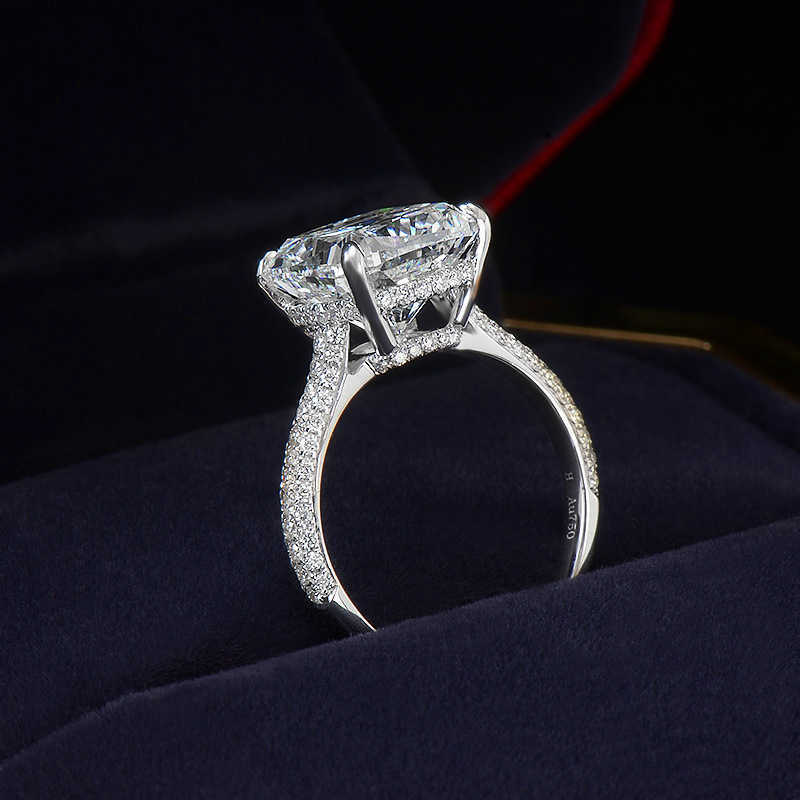 Band Real S Sterg color Moissanite Dia Ring for Women Sier Jewelry Rings J230517