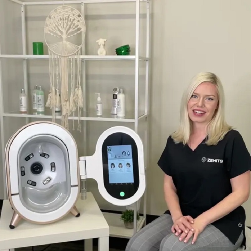 2025 Best-Selling Moisture Detector Facial Analyzer, AI-Powered Skin Testing Device for Dermatology, Comprehensive Skin Analysis for Beauty
