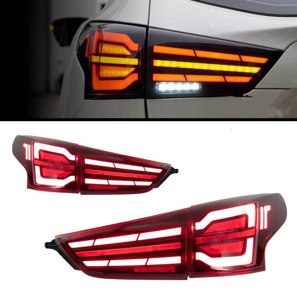 Car Lighting Accessories For Qashqai Taillights 20 16-20 22 Nissan LED Rear Lamp DRL Turn Signal Brake Reversing Taillight