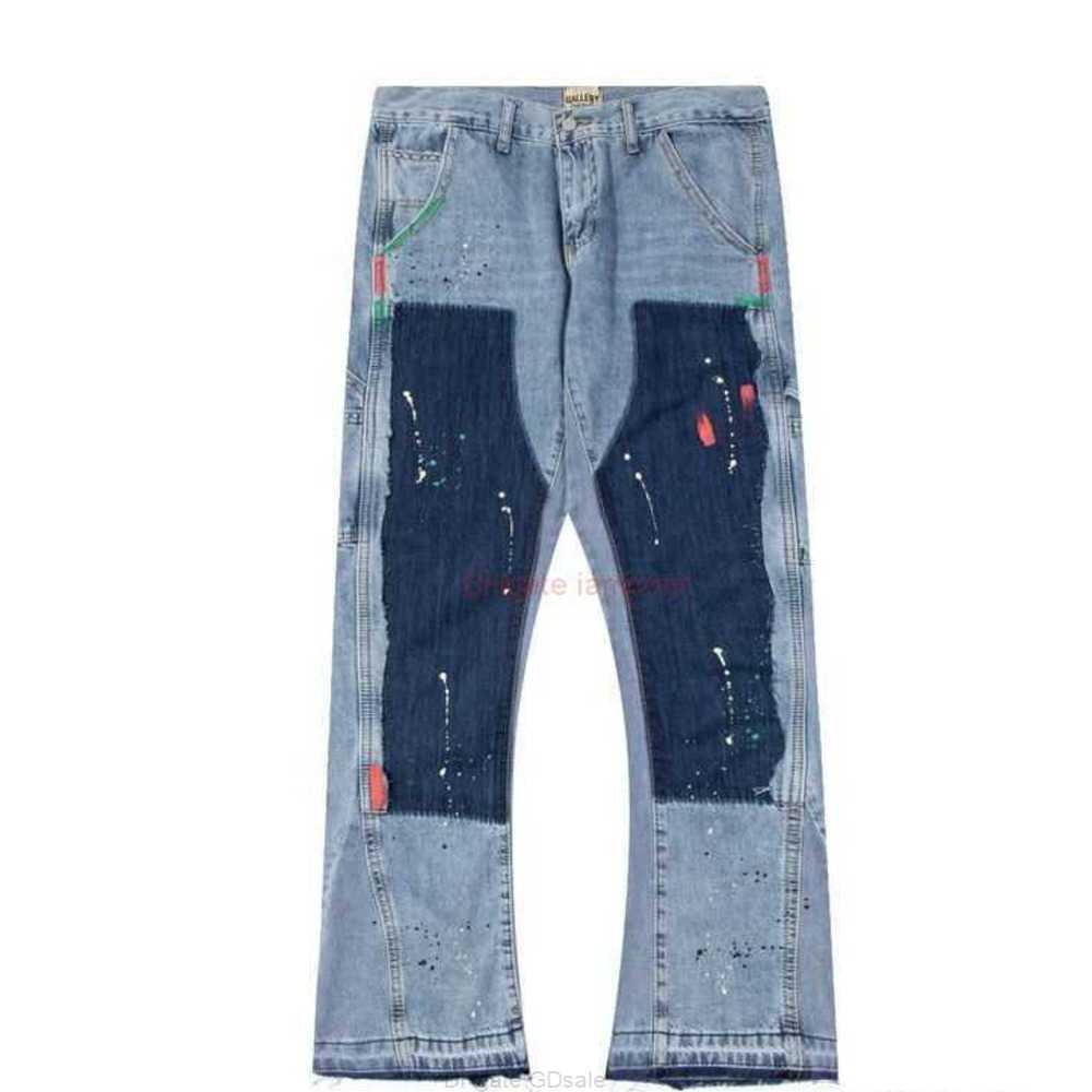 Fashion Designer Clothing Galleries Denim Pants Galleryes Depts Deconstructed Splice Speckle Flare Pants High Street Casual Men's Women's Raw Edge Denim Pants 2047, Black
Fashion Designer Clothing Galleries Denim Pants Galleryes Depts Deconstructed Splice Speckle Flare Pants High Street Casual Men's Women's Raw Edge Denim Pants 2047, Black