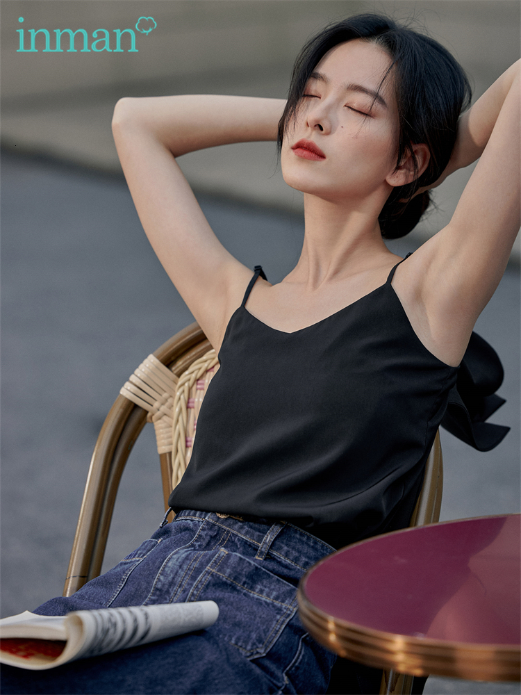 Camisoles Tanks INMAN Summer Minimalist Women's Vest Tops Casual Women's T-shirt Women Clothing Camisole Fashion Woman Blouses Female Clothi