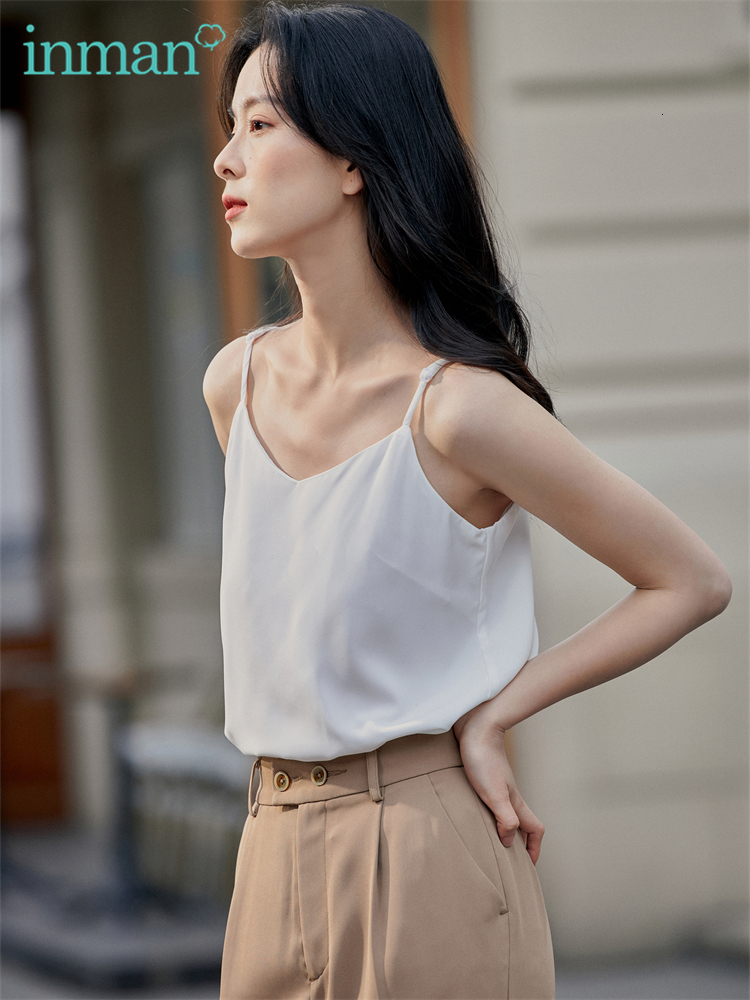 Camisoles Tanks INMAN Summer Minimalist Women's Vest Tops Casual Women's T-shirt Women Clothing Camisole Fashion Woman Blouses Female Clothi