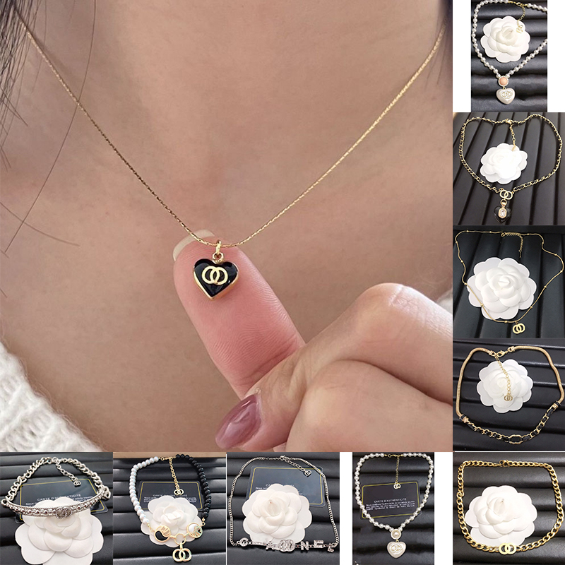 womens Luxury Brand Designer Pendants Necklaces Stainless Steel Double Letter Choker Pendant Necklace Beads Chain Jewelry Accessories Gifts festival wedding
womens Luxury Brand Designer Pendants Necklaces Stainless Steel Double Letter Choker Pendant Necklace Beads Chain Jewelry Accessories Gifts festival wedding